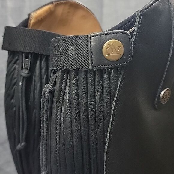 Ovation Ladies Flex Plus Black Leather Field Tall Riding Boots - Size 8 - Picture 7 of 14